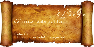 Énisz Gabriella névjegykártya